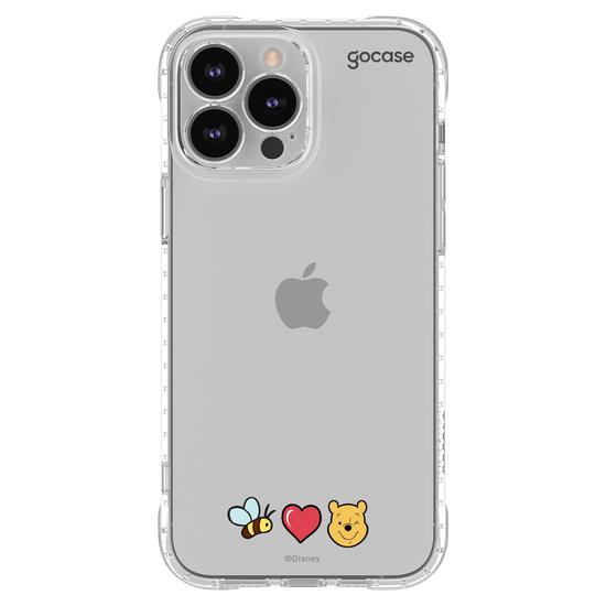 Capinha para celular Bee, Love e Pooh