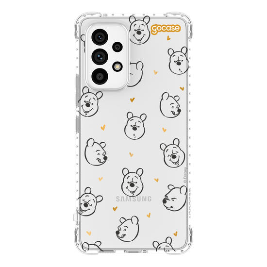 Capinha para celular  Ursinho Pooh - Golden Hearts