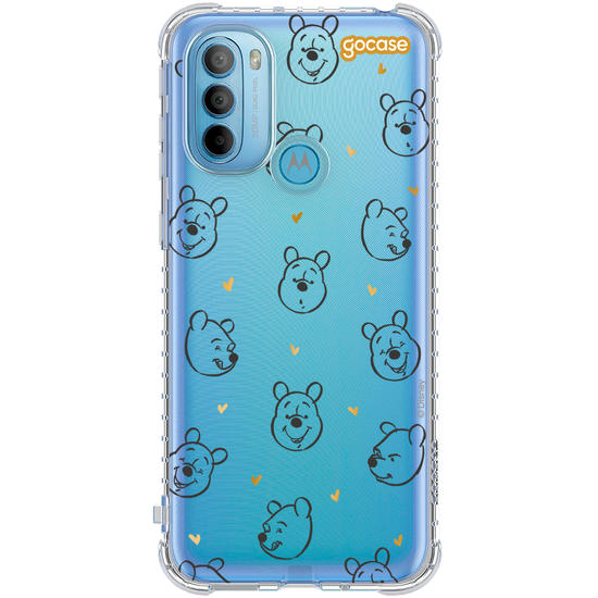 Capinha para celular  Ursinho Pooh - Golden Hearts