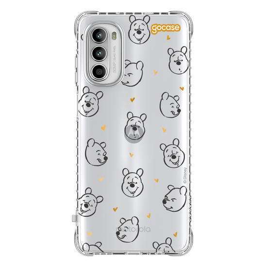 Capinha para celular  Ursinho Pooh - Golden Hearts