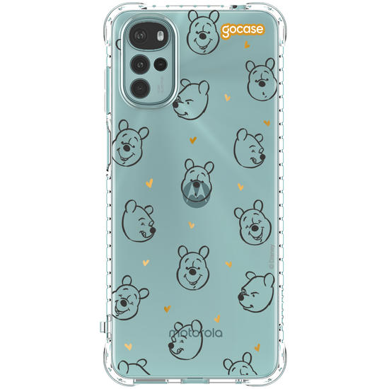 Capinha para celular  Ursinho Pooh - Golden Hearts