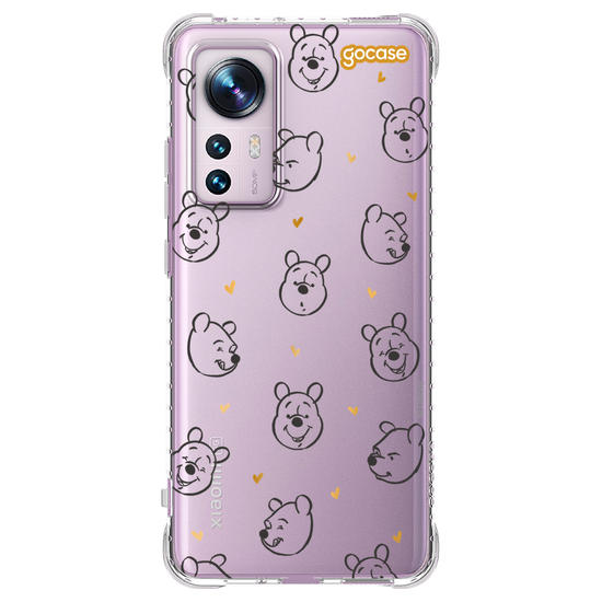 Capinha para celular  Ursinho Pooh - Golden Hearts
