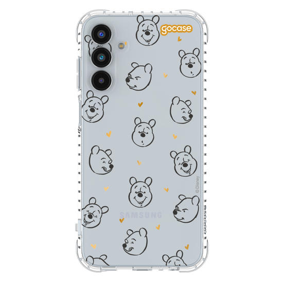 Capinha para celular  Ursinho Pooh - Golden Hearts