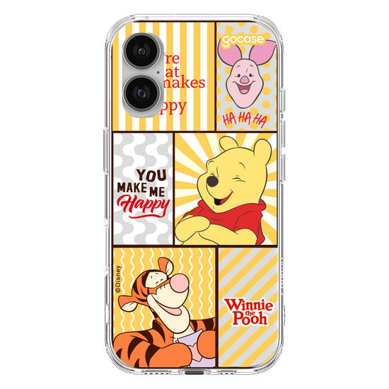 Capinha para celular  Turma do Pooh - You Make Me Happy