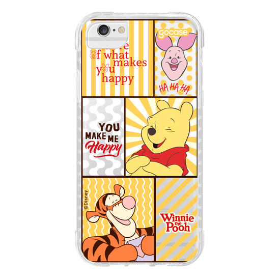 Capinha para celular  Turma do Pooh - You Make Me Happy