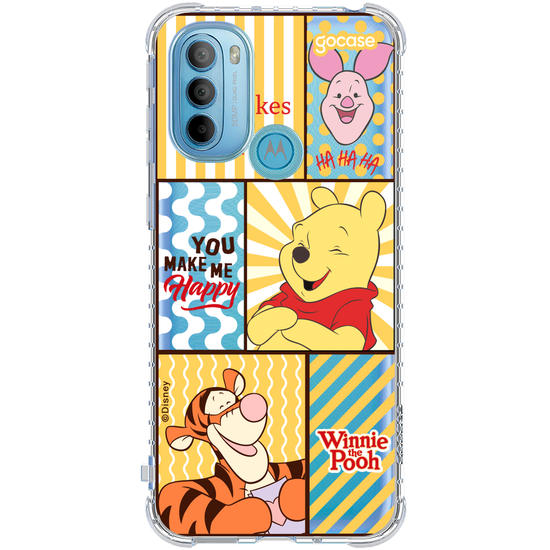Capinha para celular  Turma do Pooh - You Make Me Happy