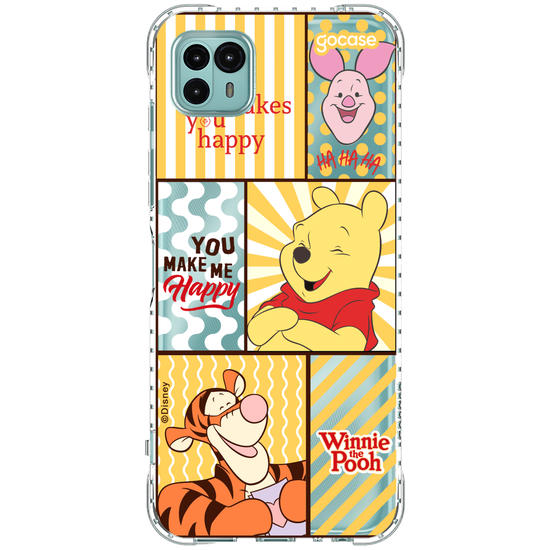 Capinha para celular  Turma do Pooh - You Make Me Happy