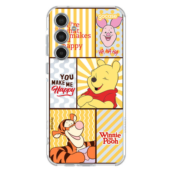 Capinha para celular  Turma do Pooh - You Make Me Happy