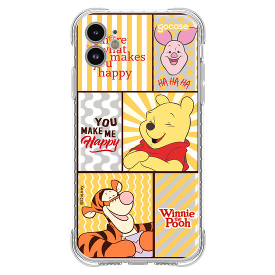 Capinha para celular  Turma do Pooh - You Make Me Happy
