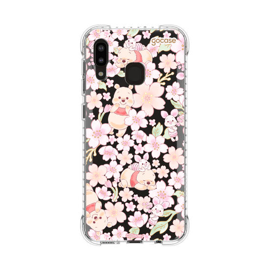 Capinha para celular  Turma do Pooh -  Pooh Floral Aquarelado