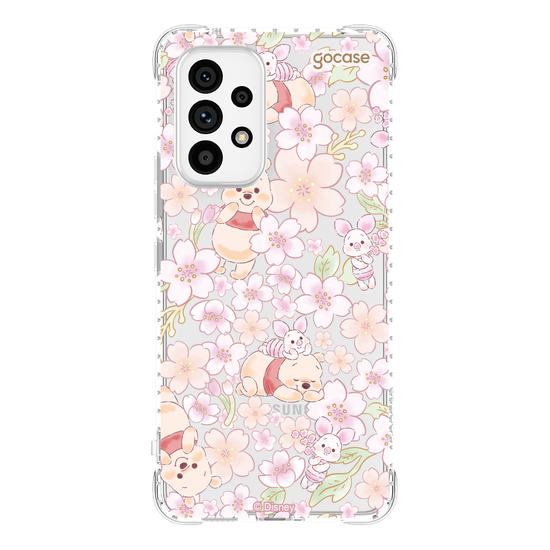 Capinha para celular  Turma do Pooh -  Pooh Floral Aquarelado