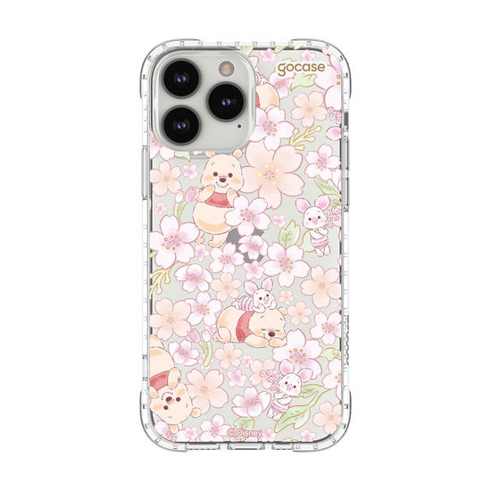 Capinha para celular  Turma do Pooh -  Pooh Floral Aquarelado