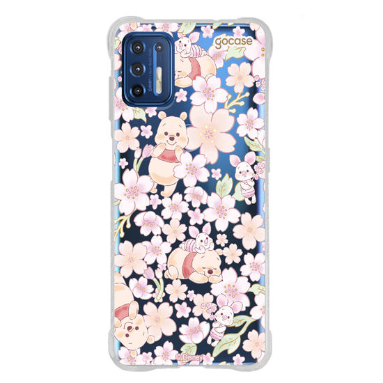 Capinha para celular  Turma do Pooh -  Pooh Floral Aquarelado