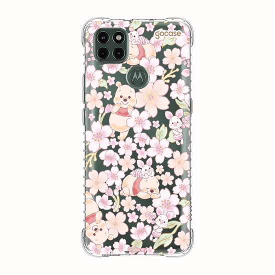 Capinha para celular  Turma do Pooh -  Pooh Floral Aquarelado