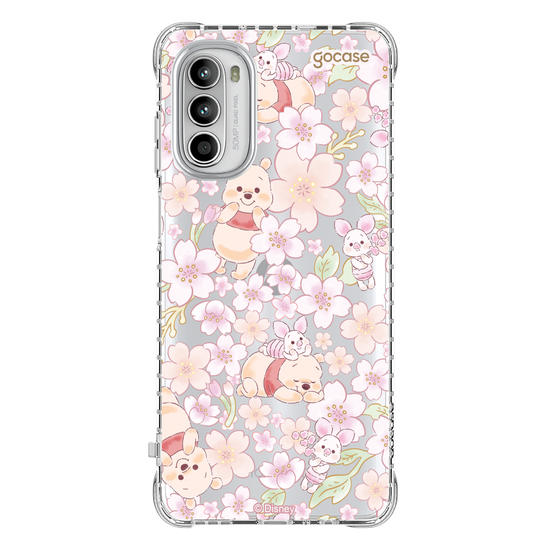 Capinha para celular  Turma do Pooh -  Pooh Floral Aquarelado