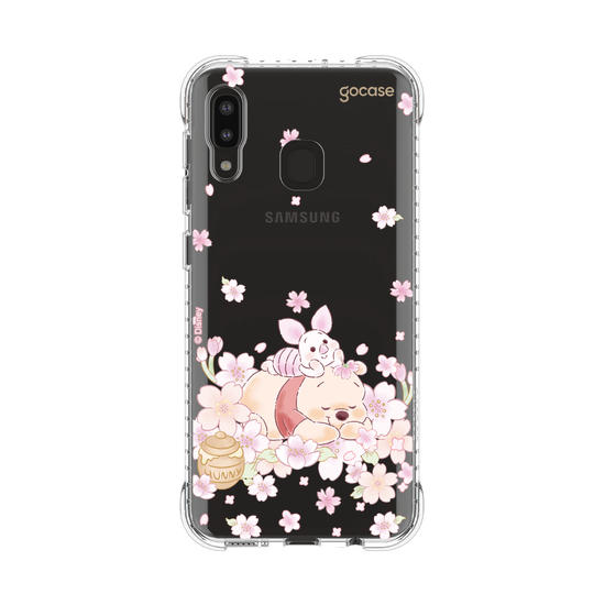 Capinha para celular  Turma do Pooh - Pooh Floral Sutíl