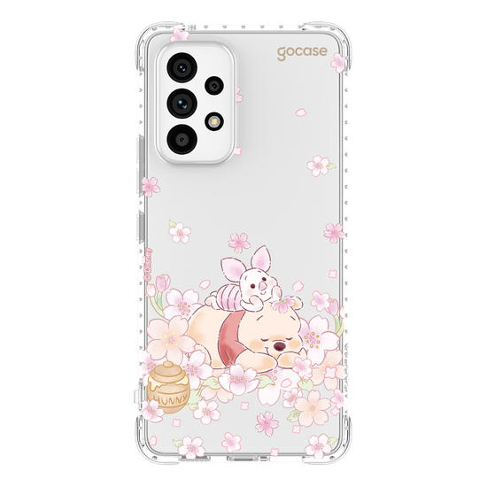 Capinha para celular  Turma do Pooh - Pooh Floral Sutíl