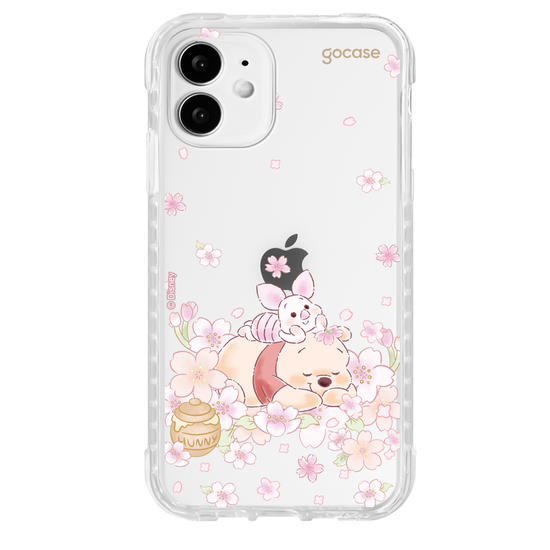 Capinha para celular  Turma do Pooh - Pooh Floral Sutíl