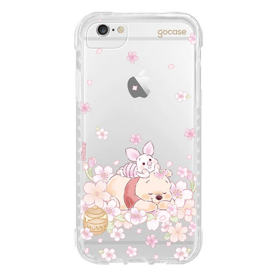 Capinha para celular  Turma do Pooh - Pooh Floral Sutíl