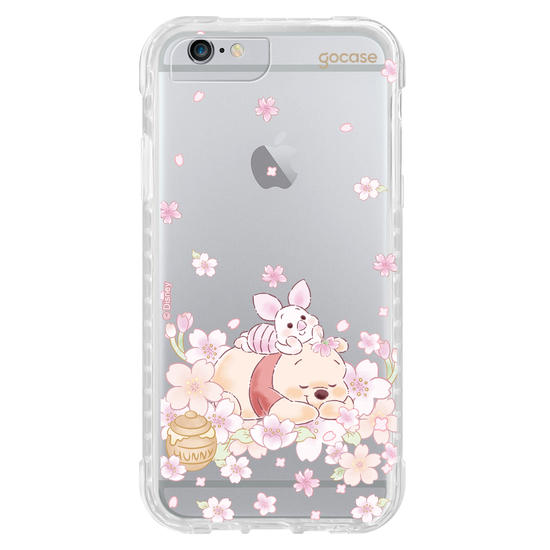 Capinha para celular  Turma do Pooh - Pooh Floral Sutíl