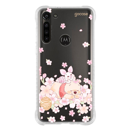 Capinha para celular  Turma do Pooh - Pooh Floral Sutíl Capinha para celular  Turma do Pooh - Pooh Floral Sutíl