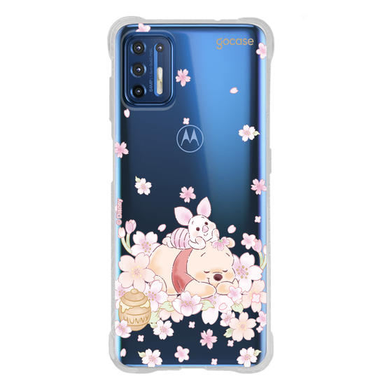Capinha para celular  Turma do Pooh - Pooh Floral Sutíl