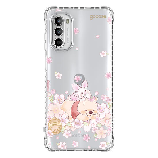Capinha para celular  Turma do Pooh - Pooh Floral Sutíl