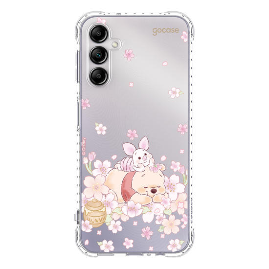 Capinha para celular  Turma do Pooh - Pooh Floral Sutíl