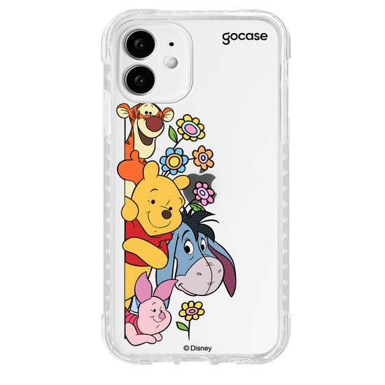 Capinha para celular Ursinho Pooh - Amigos Peekaboo