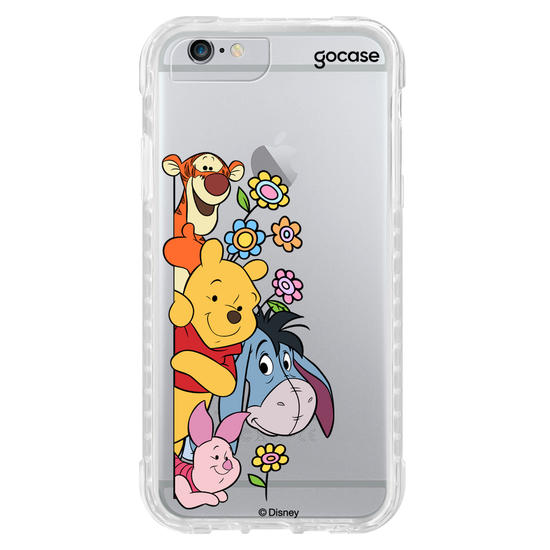 Capinha para celular Ursinho Pooh - Amigos Peekaboo