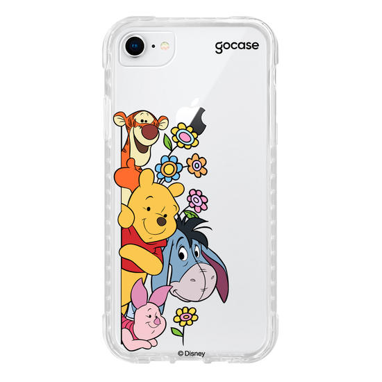 Capinha para celular Ursinho Pooh - Amigos Peekaboo