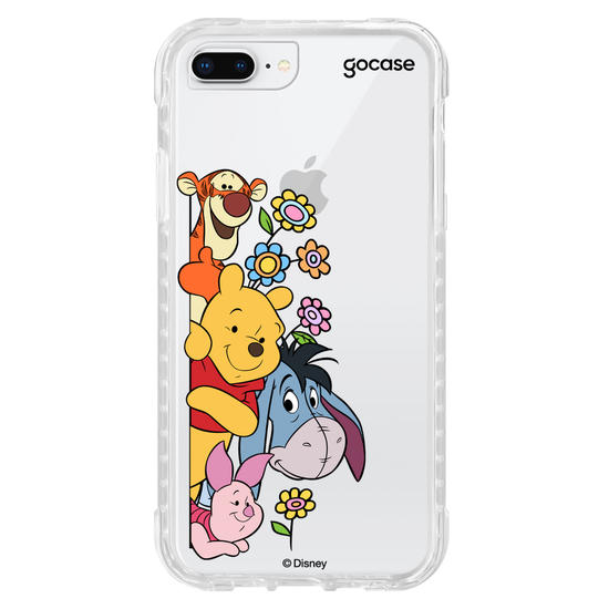 Capinha para celular Ursinho Pooh - Amigos Peekaboo