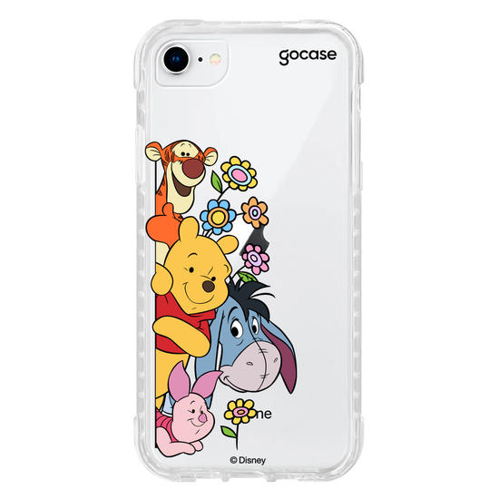 Capinha para celular Ursinho Pooh - Amigos Peekaboo