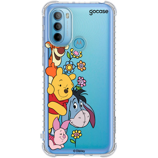 Capinha para celular Ursinho Pooh - Amigos Peekaboo