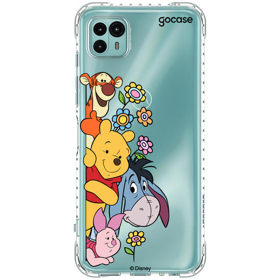 Capinha para celular Ursinho Pooh - Amigos Peekaboo
