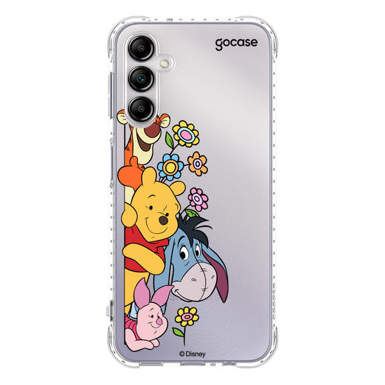 Capinha para celular Ursinho Pooh - Amigos Peekaboo
