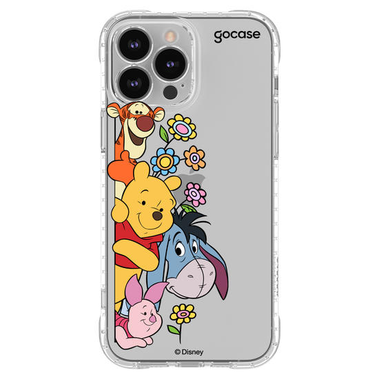 Capinha para celular Ursinho Pooh - Amigos Peekaboo