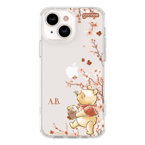 Capinha para celular Ursinho Pooh - Ramos Laterais
