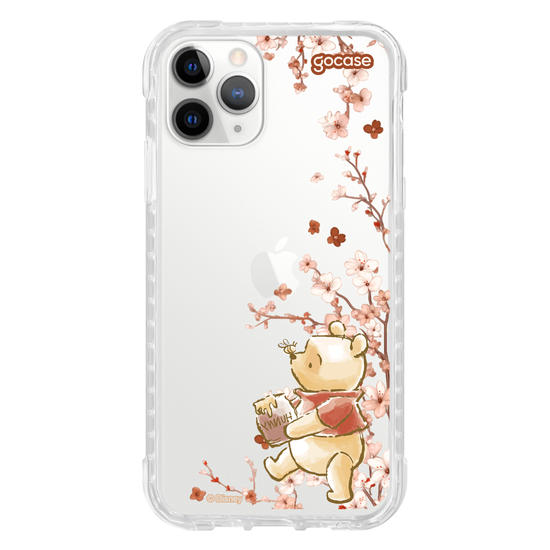 Capinha para celular  Ursinho Pooh - Ramos Laterais