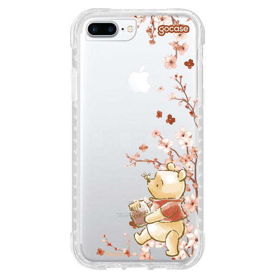 Capinha para celular  Ursinho Pooh - Ramos Laterais