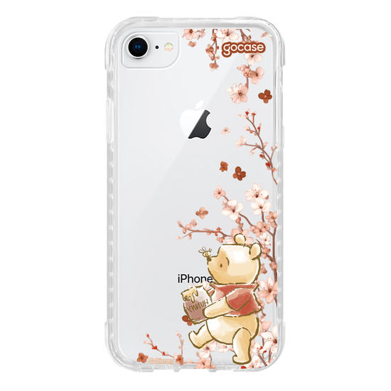 Capinha para celular  Ursinho Pooh - Ramos Laterais