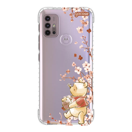 Capinha para celular  Ursinho Pooh - Ramos Laterais