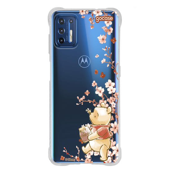 Capinha para celular  Ursinho Pooh - Ramos Laterais