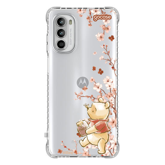 Capinha para celular  Ursinho Pooh - Ramos Laterais