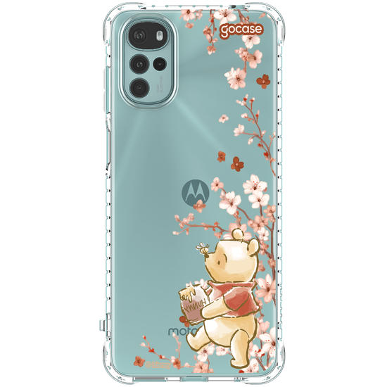 Capinha para celular  Ursinho Pooh - Ramos Laterais