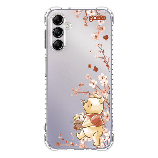 Capinha para celular  Ursinho Pooh - Ramos Laterais