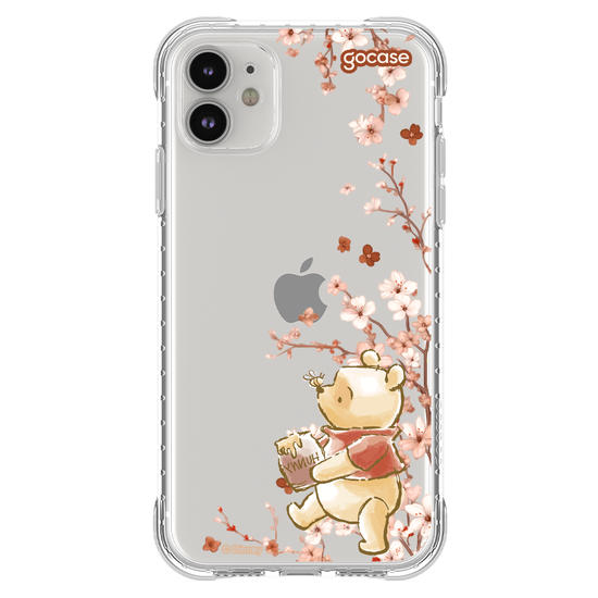 Capinha para celular  Ursinho Pooh - Ramos Laterais