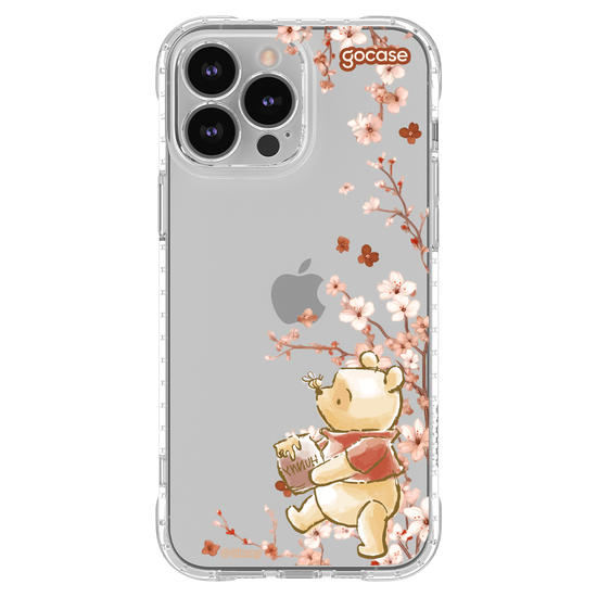 Capinha para celular  Ursinho Pooh - Ramos Laterais