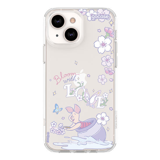 Capinha para celular Ursinho Pooh - Leitão Bloom With Love