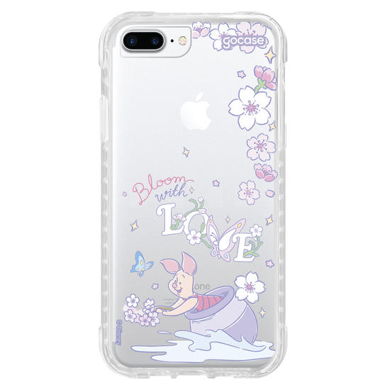 Capinha para celular  Ursinho Pooh - Leitão Bloom With Love